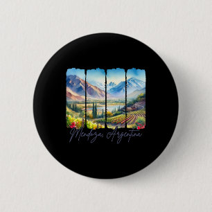 Mendoza Argentina Travel Trip Meet Me In Mendoza V 6 Cm Round Badge