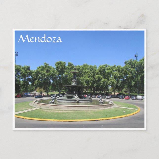 mendoza round postcard (Front)