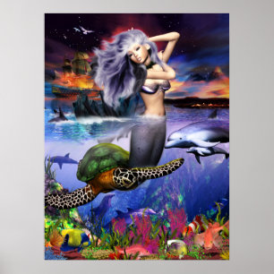 Menehune Mermaid Poster