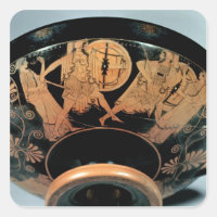Menelaos, accompanied by Aphrodite