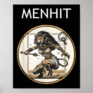 Menhit Nubian War Goddess Ancient Mythology Poster