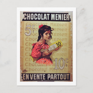 'Menier Chocolat', On Sale Everywhere (colour lith Postcard