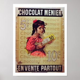 'Menier Chocolat', On Sale Everywhere (colour lith Poster