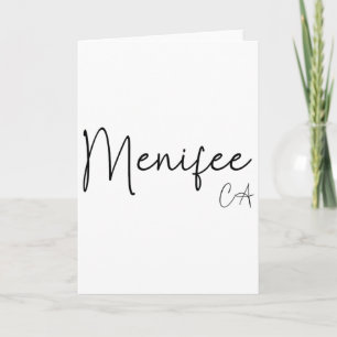 Menifee California Ca Retro Card