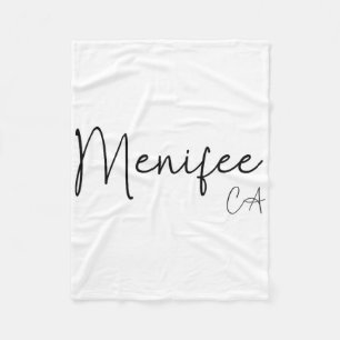 Menifee California Ca Retro Fleece Blanket