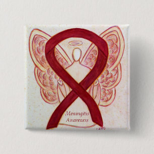 Meningitis Angel Awareness Ribbon Pins