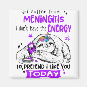 Meningitis Awareness Month Ribbon Gifts Magnet