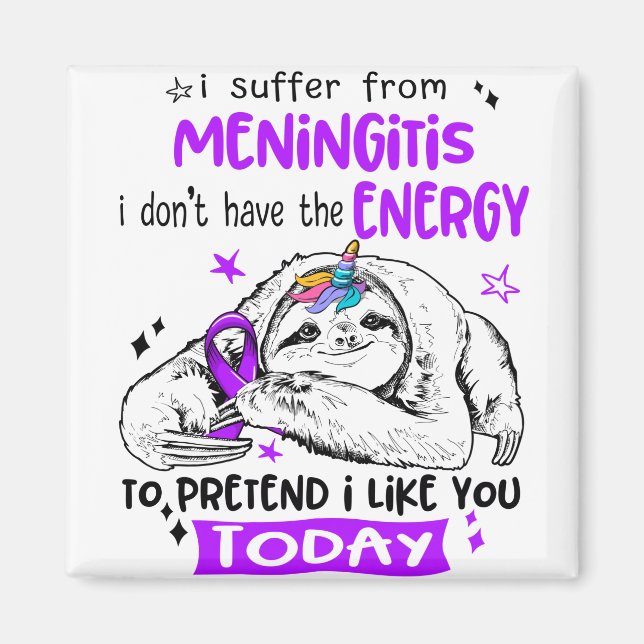 Meningitis Awareness Month Ribbon Gifts Magnet (Front)