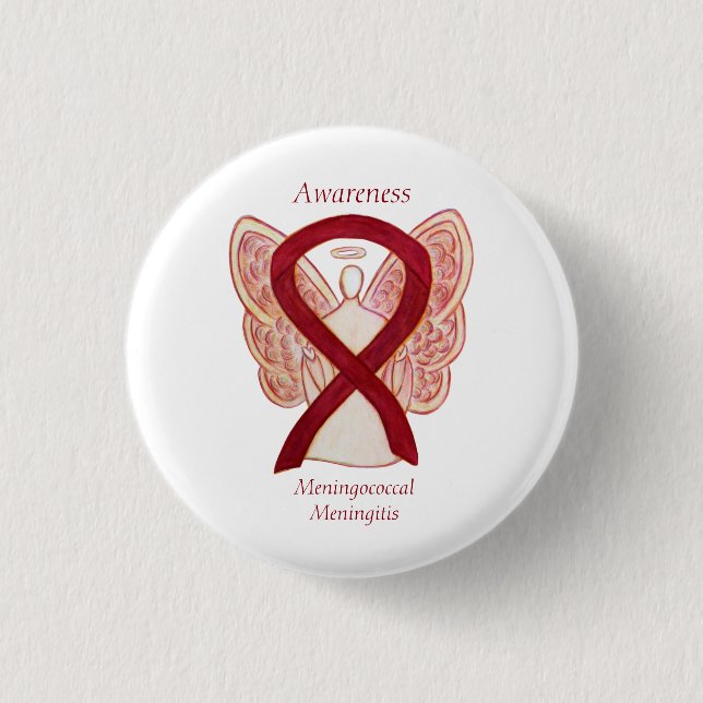 Meningococcal Meningitis Awareness Ribbon Pins (Front)