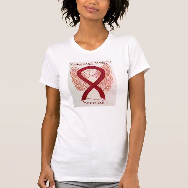 Meningococcal Meningitis Awareness Ribbon Shirt (Front)