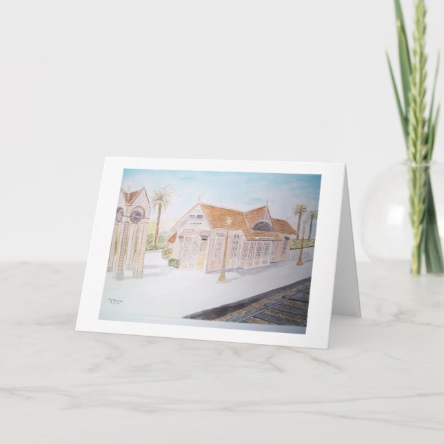 menlo park train station card (Front)