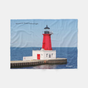 Menominee North Pierhead Light blanket