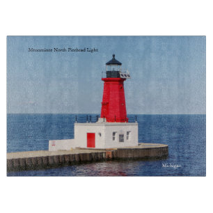 Menominee North Pierhead Light cutting board