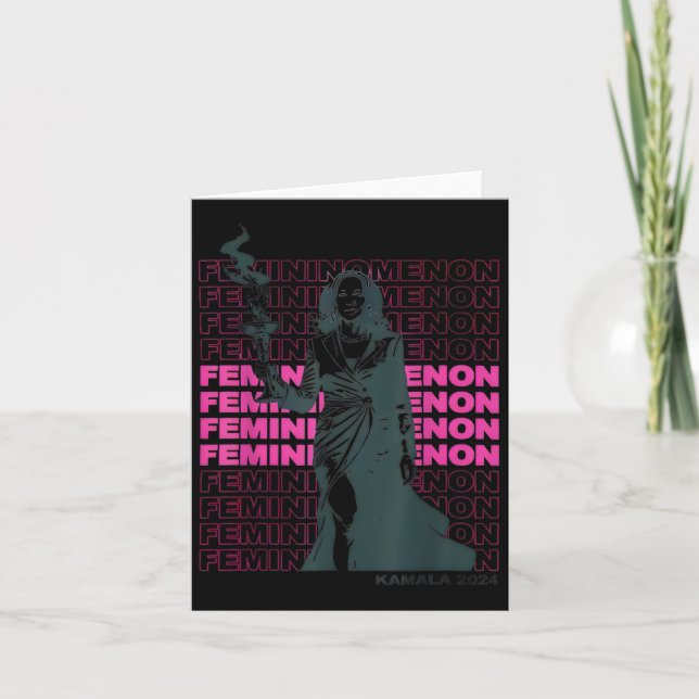 Menon Kamala Harris Tee  Card (Front)