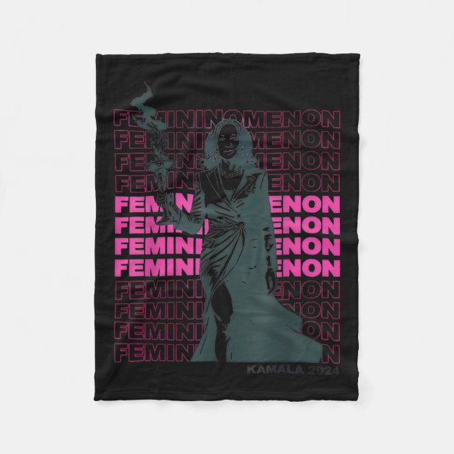 Menon Kamala Harris Tee  Fleece Blanket (Front)