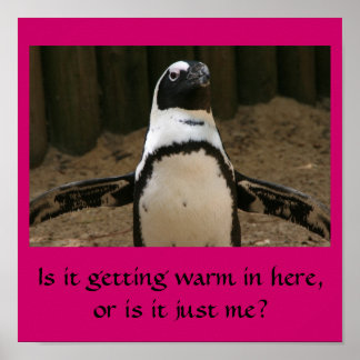 Menopausal Penguin Poster