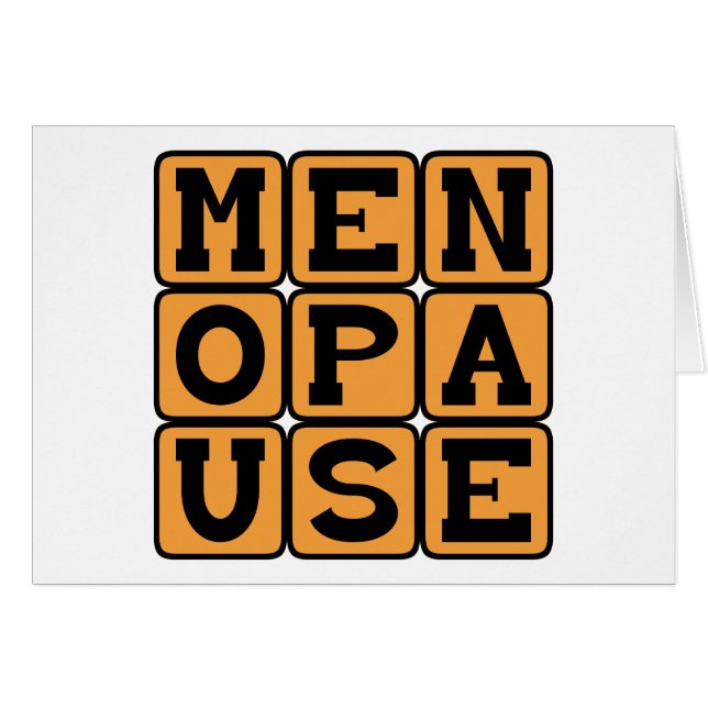 Menopause, Female Late Stage (Front Horizontal)