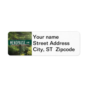 Menopause Lane Return Address Label