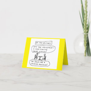 Menopause Washing Machine Joke Birthday Card