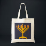 Menora Tote Bag<br><div class="desc">Tote bag with bright menora</div>