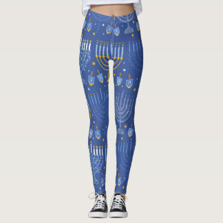 Menorah and Dreidel Leggings