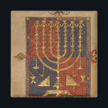 Menorah and other vessels of the temple magnet<br><div class="desc">Spanish School's Add Ms 15250 f.3v Menorah and other vessels of the temple, from the ' Duke of Sussex Spanish Bible', Catalonia located at the British Library, London, UK. The Add Ms 15250 f.3v Menorah and other vessels of the temple, from the ' Duke of Sussex Spanish Bible', Catalonia was...</div>