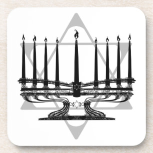 Menorah and Star Coaster