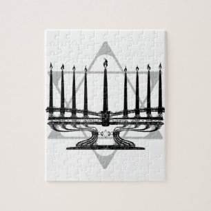 Menorah and Star I Jigsaw Puzzle