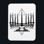 Menorah and Star Magnet<br><div class="desc">Original Artwork by Thedustyphoenix.</div>