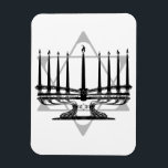 Menorah and Star Magnet<br><div class="desc">Original Artwork by Thedustyphoenix.</div>