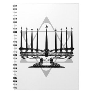 Menorah and Star Notebook