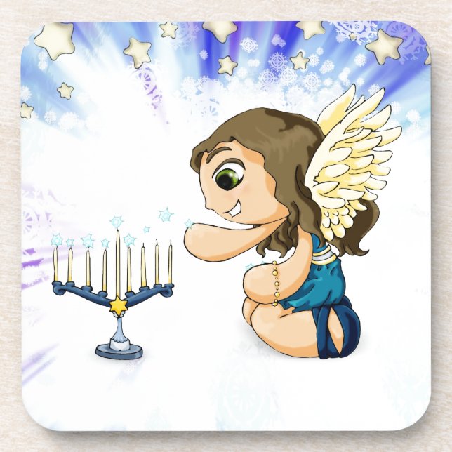 Menorah Angel Coaster (Front)