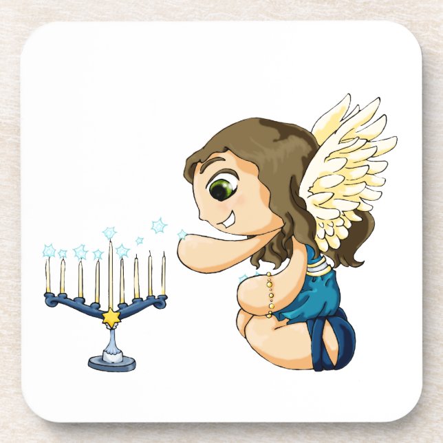 Menorah Angel Coaster (Front)