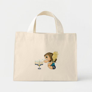 Menorah Angel Mini Tote Bag
