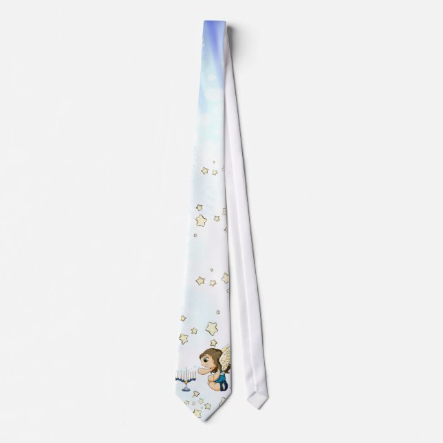 Menorah Angel Tie (Front)