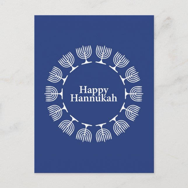 Menorah Background Postcard (Front)