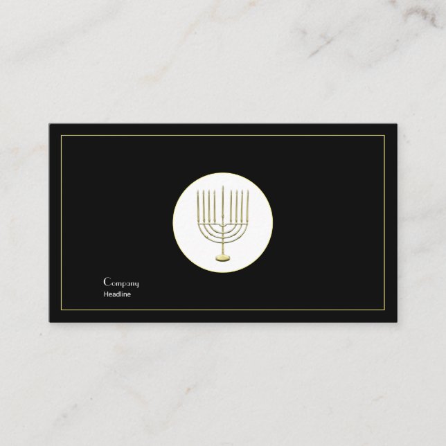Menorah Business Card (Front)
