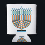 Menorah Can Cooler<br><div class="desc">Menorah for Hannukah</div>