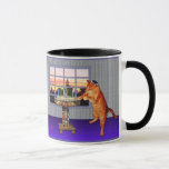 Menorah Cat Mug<br><div class="desc">He's ginger,  it's sundown,  he's wearing his yarmulke,  time to light the candles!</div>