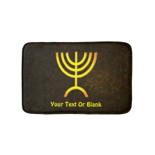 Menorah Flame Bath Mat