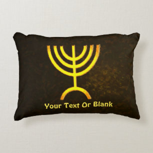 Menorah Flame Decorative Cushion