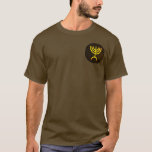 Menorah Flame T-Shirt<br><div class="desc">A digital rendering of the Jewish seven-branched menorah (Hebrew: מְנוֹרָה‎). The seven-branched menorah, used in the portable sanctuary set up by Moses in the wilderness and later in the Temple in Jerusalem, has been a symbol of Judaism since ancient times and is the emblem on the coat of arms of...</div>