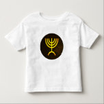 Menorah Flame Toddler T-Shirt<br><div class="desc">A digital rendering of the Jewish seven-branched menorah (Hebrew: מְנוֹרָה‎). The seven-branched menorah, used in the portable sanctuary set up by Moses in the wilderness and later in the Temple in Jerusalem, has been a symbol of Judaism since ancient times and is the emblem on the coat of arms of...</div>