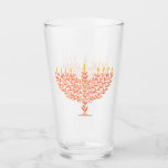 Menorah Glass<br><div class="desc">Illustrated Menorah</div>