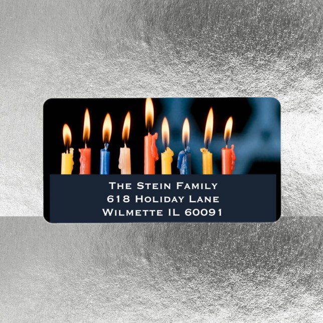 Menorah Hanukkah Label (Creator Uploaded)