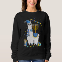 Menorah Hanukkah Llama Cute Alpaca Chanukah Holida