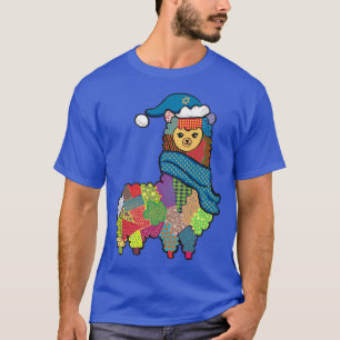 Menorah Hanukkah Llama Cute Alpaca Chanukah T-Shirt