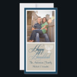 Menorah Hanukkah Photo Card<br><div class="desc">Menorah Hanukkah Photo Card. Customise this card by adding your family photo.</div>