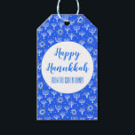 Menorah Hanukkah Star of David CUSTOM  Holiday Gift Tags<br><div class="desc">Hope you like this holiday design. Add your own text to the front or back. Check my shop for more matching items like stickers,  mugs,  cards,  wrapping paper as well as other holiday patterns. Thanks for shopping with me! if you'd like something custom let me know!</div>