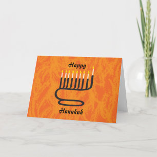 Menorah, Happy, Hanukah Holiday Card